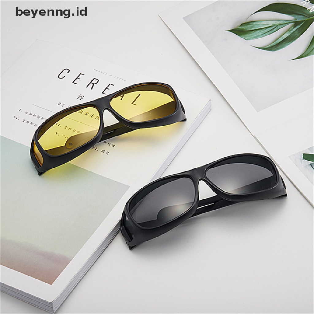 Beyen Kacamata Night-Vision Pelindung Gears Sunglasses Anti Silau Kacamata Mengemudi Mobil ID