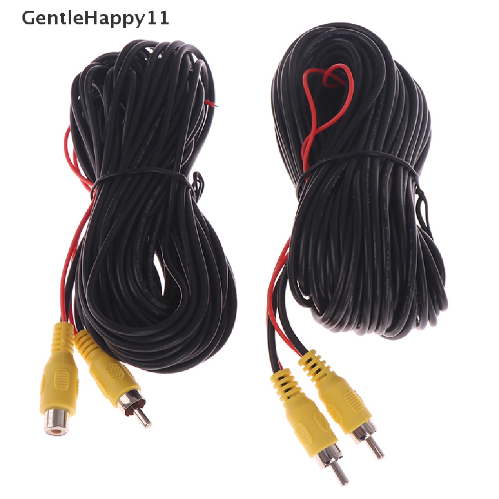 Gentlehappy RCA Male Female Mobil Kamera Belakang Mundur Video Extension Cable Cord 6-20M id