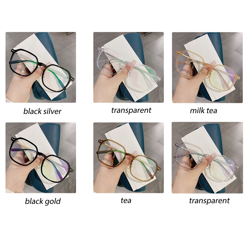 Frame Bahan TR90 Ringan Kacamata fashion square anti Radiasi