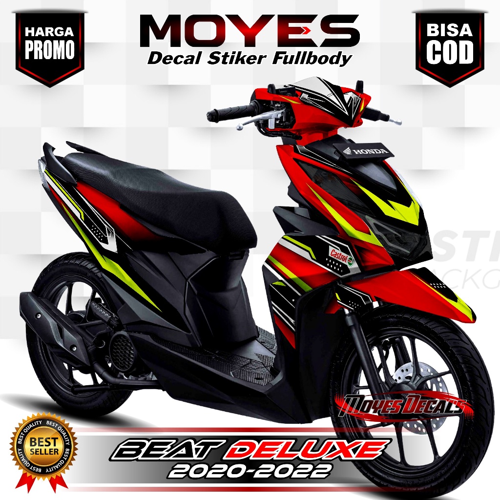 Decal New Beat CBS 2020 // Stiker Beat Deluxe 2021 // Decal Variasi Beat New FI ISS