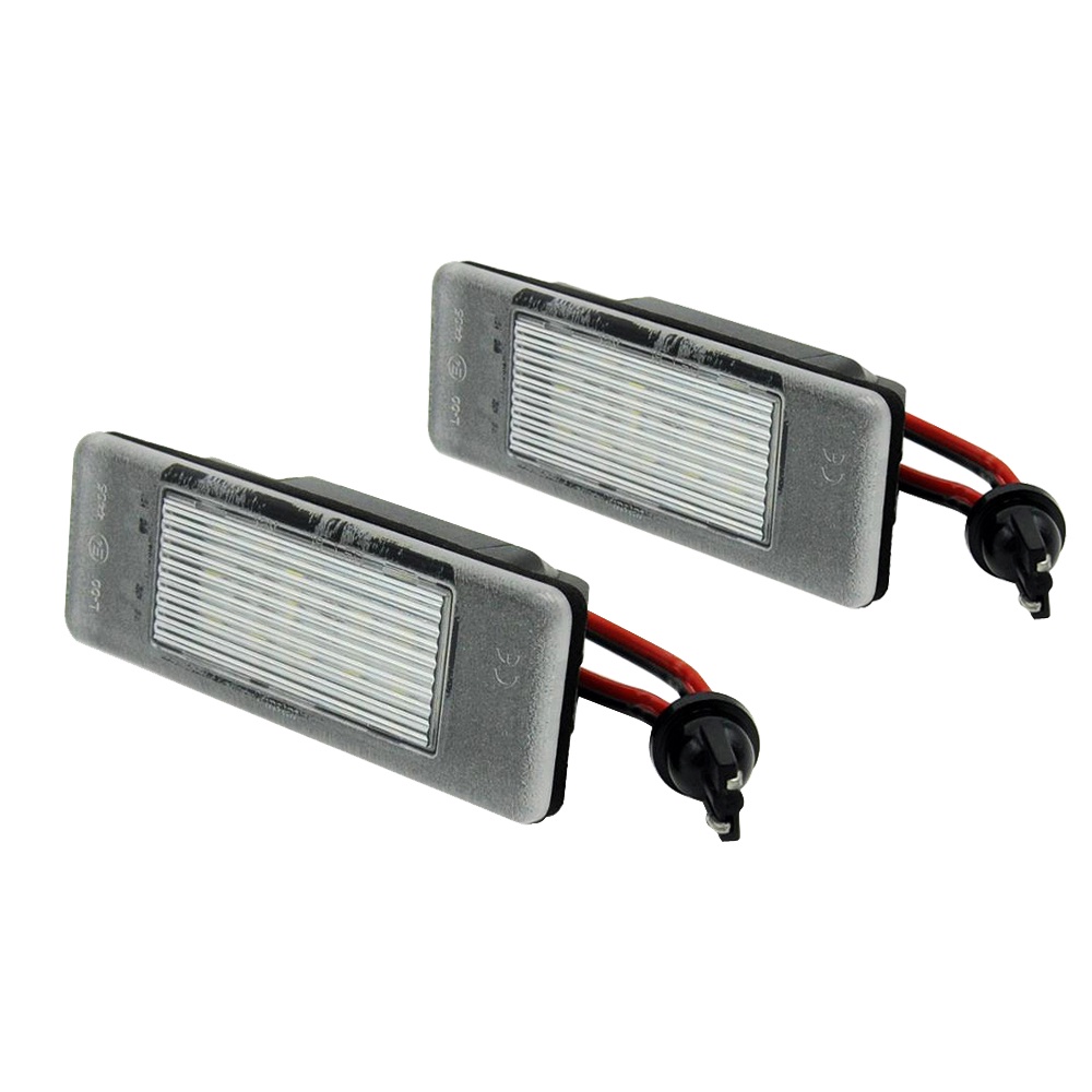 2pcs Lampu Plat Nomor LED Untuk Nissan Primera Teana Pathfinder Qashqai X-Trail Juke Maret Versa NV200 Armada Rogue Sport