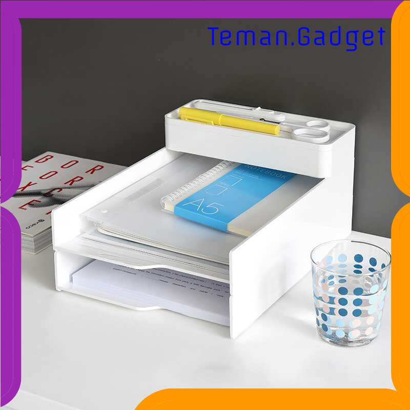 TG - ATK KACO LEMO Rak Organizer Penyimpanan Arsip Kertas A4 2 Pcs - K1414