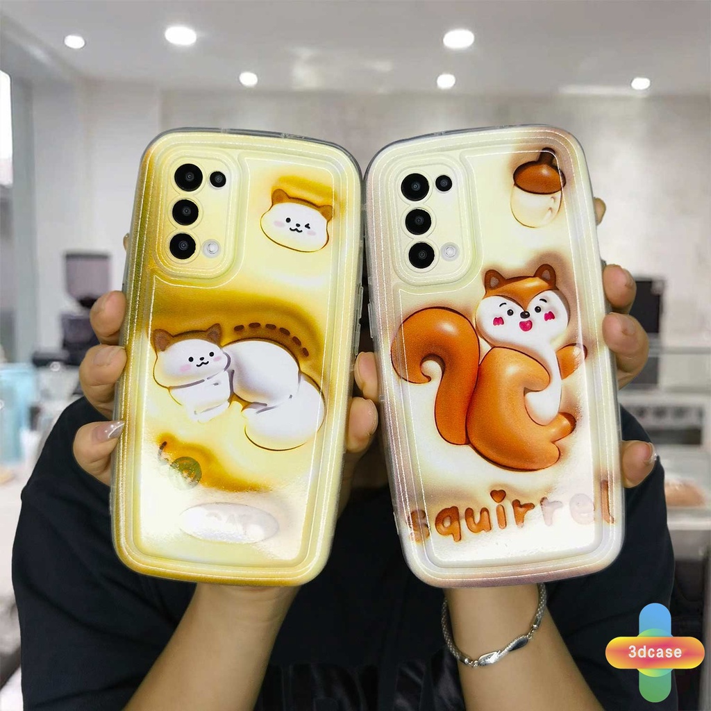 Soft Case Realme 10 5S 5 5i 9i C17 7i C11 2021 C21Y C30 C30S C33 C31 C35 C15 C21 C25 C20 C3 C12 C2 C25S C1 C25Y C2 C3i 6i C20A  Narzo 20 10 10A 20A 30A 50i 50A Prime A7 A5S A15 A16 A17 A53 A53S A57 Cartoon  Squirrel Couples Soap Case