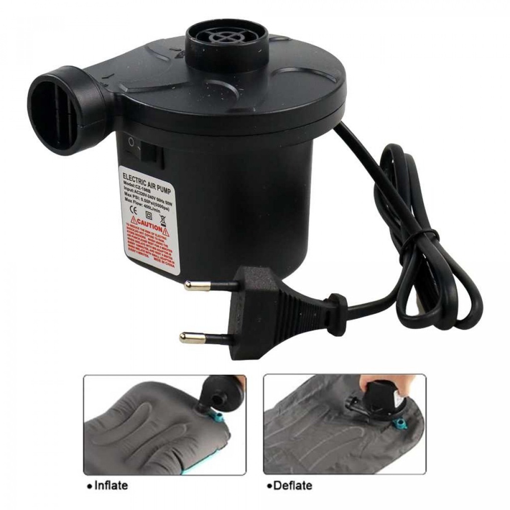 Pompa Angin Elektrik Kasur Perahu Kolam Air Pump Vacuum Compression