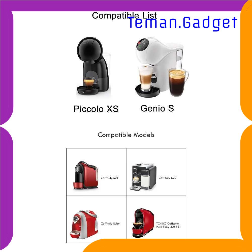 TG - DPR iCafilas Adaptor Reuseable Capsule for Nescafe Dolce Gusto