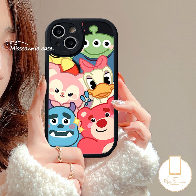 Casing Toy Story Disney Lucu Realme C35 C15 C11 C53 6i 9i 5 6 8i C55 C12 8Pro 6s 8 5i 7i 10 Pro+C31 C30 C25Y C20 C20A C25s C21Y C21 GT C2 C3 Kartun Strawberry Bear Manyo Lembut Sarung