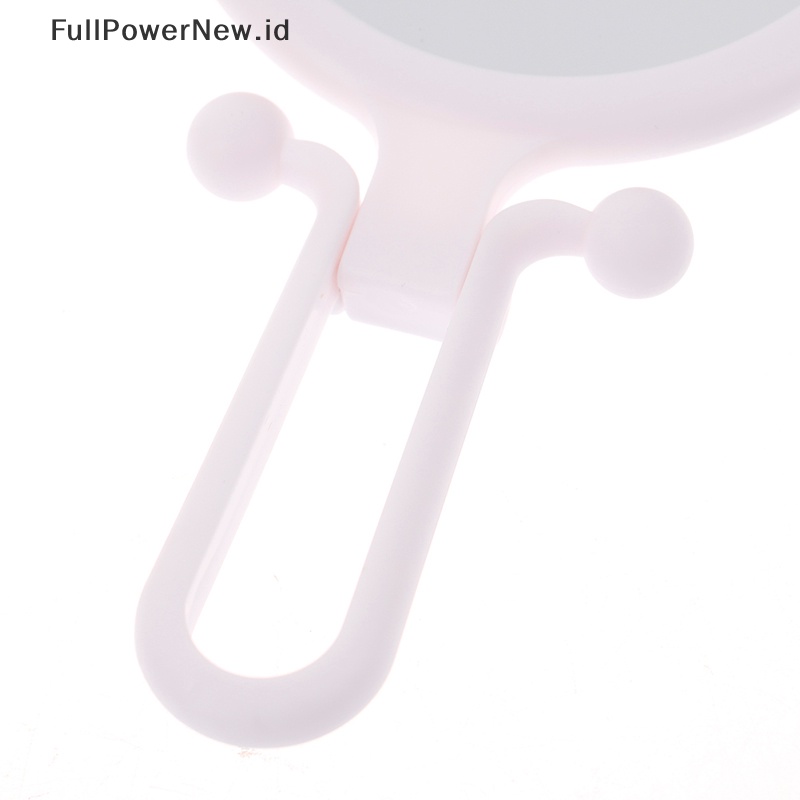 Power 2X Magnifying Vanity Makeup Mirror Dua Sisi Genggam Lipat Kosmetik ID