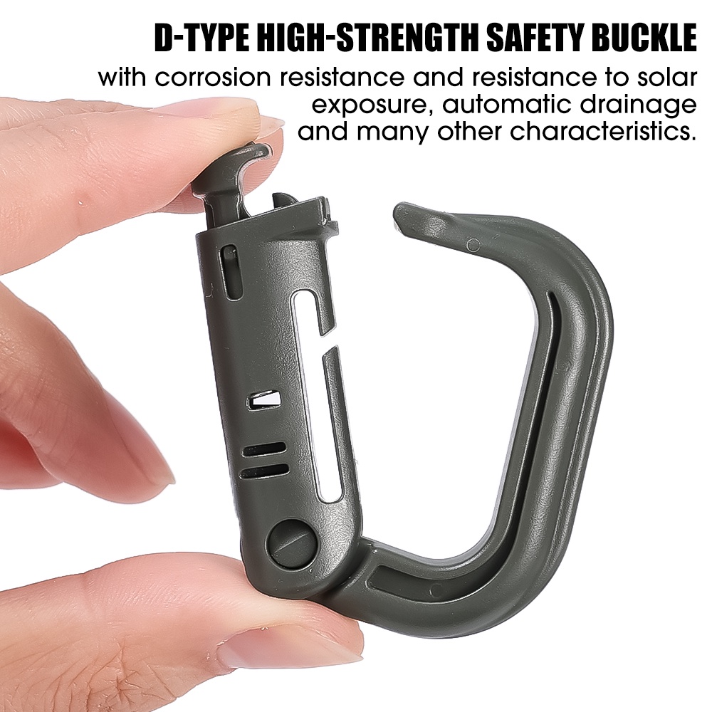 Klip Panjat Anti Maling ring Gesper Outdoor Tactical Carabiner Klip D-ring Klip Kait Gantung Tas Ransel Gantungan Kunci Snap Lock Portable Alat Gesper Gunung