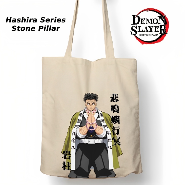 Totebag Anime Kimetsu no yaiba Hashira Series Tote bag premium Totebag zipper totebag velcro Termurah tote bag resleting