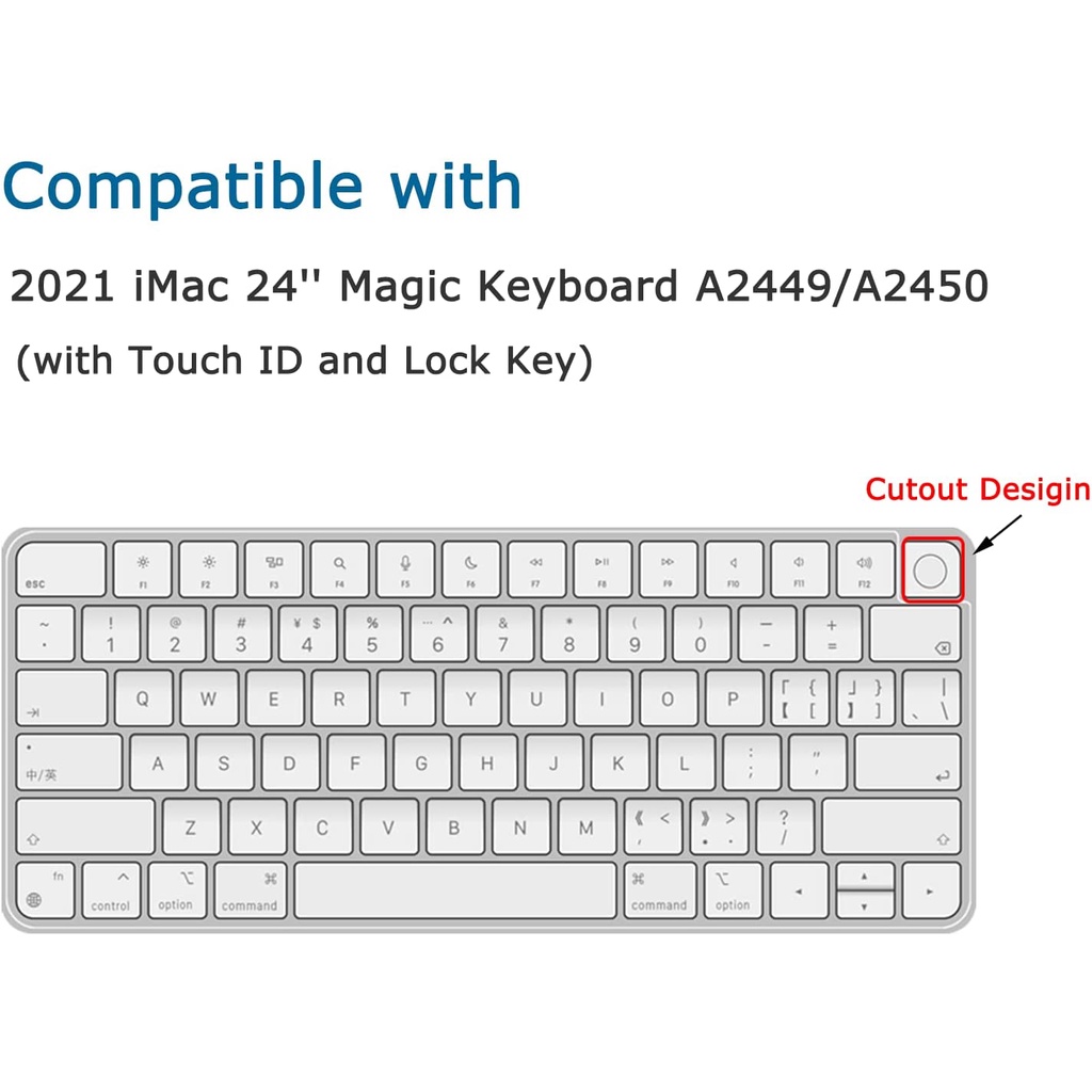 Untuk IMAC A2450 2021sarung Keyboard Silikon Tahan Air Film Tahan Debu