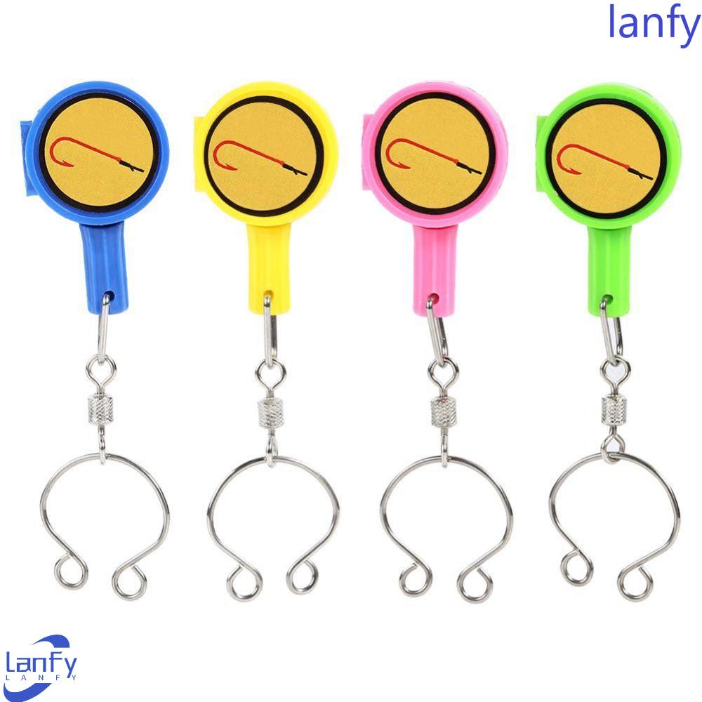 Lanfy Tie Nail Knotter ABS Multi Fungsi Penyimpanan Hooks Tying Tool Hanging Hooks Aman Nipper Fast Knotter Fishing Knot Tools