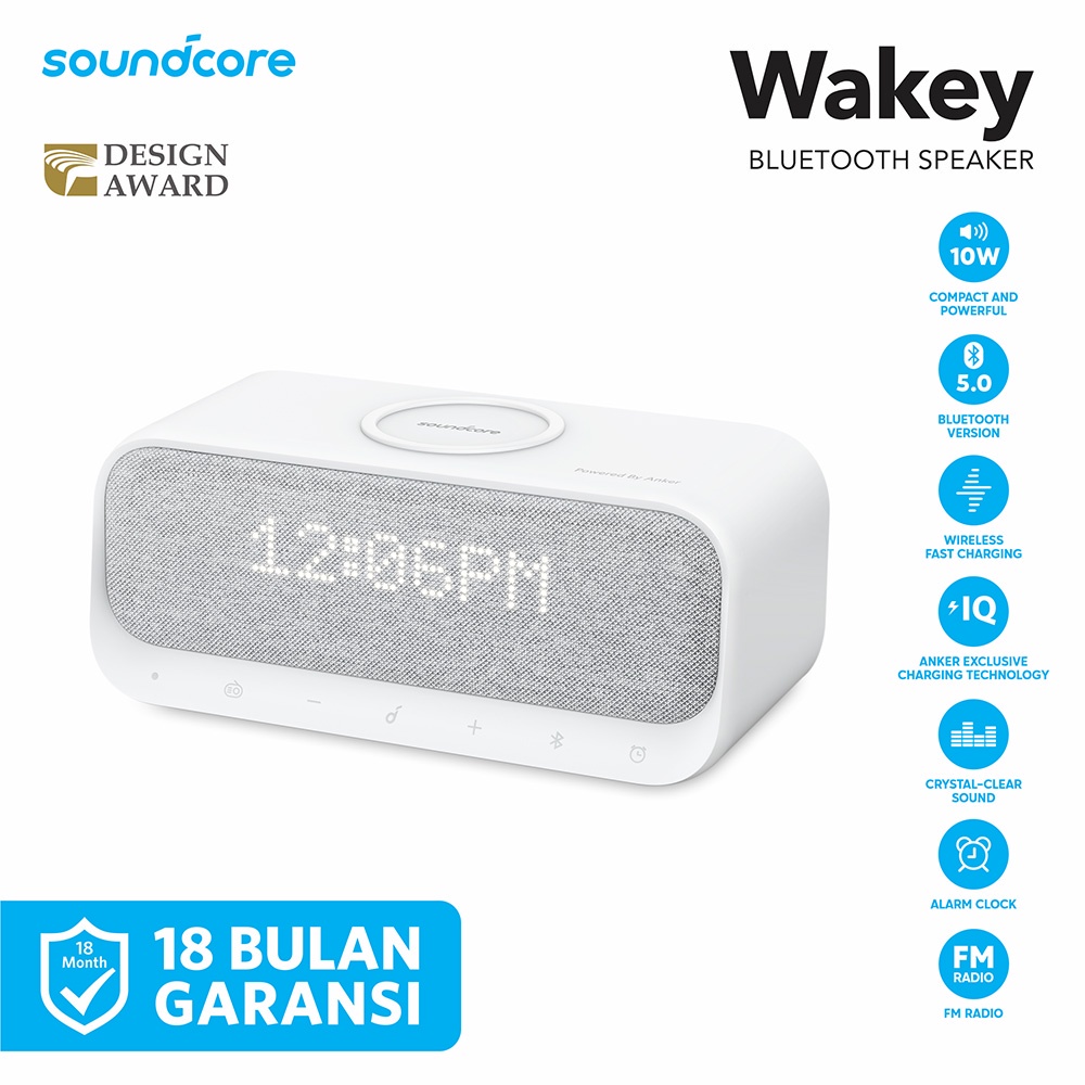 Speaker Bluetooth Soundcore Wakey by Anker Black - A3300