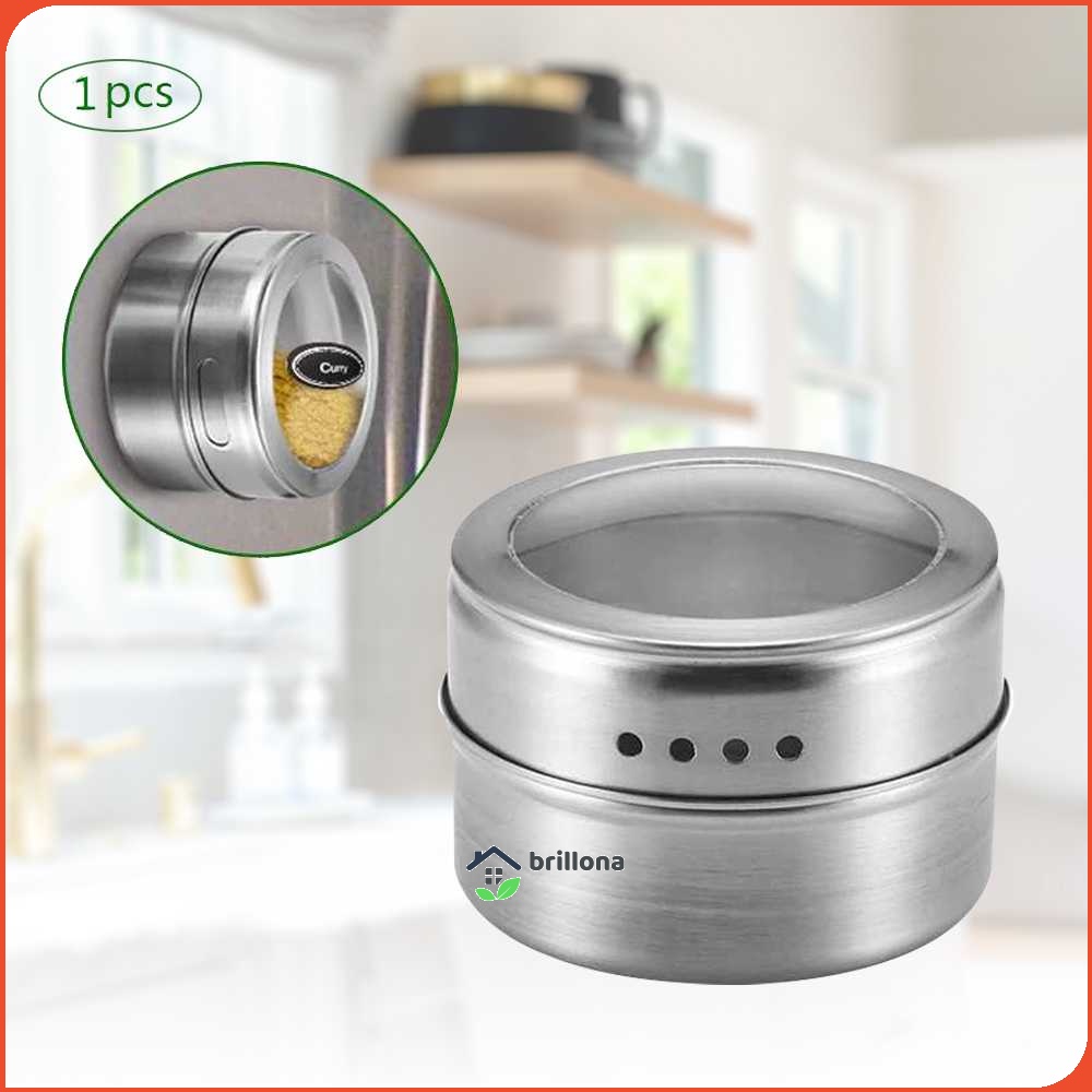 Leten Tempat Bumbu Makanan Magnetic Spice Jar Container 1 PCS - C121