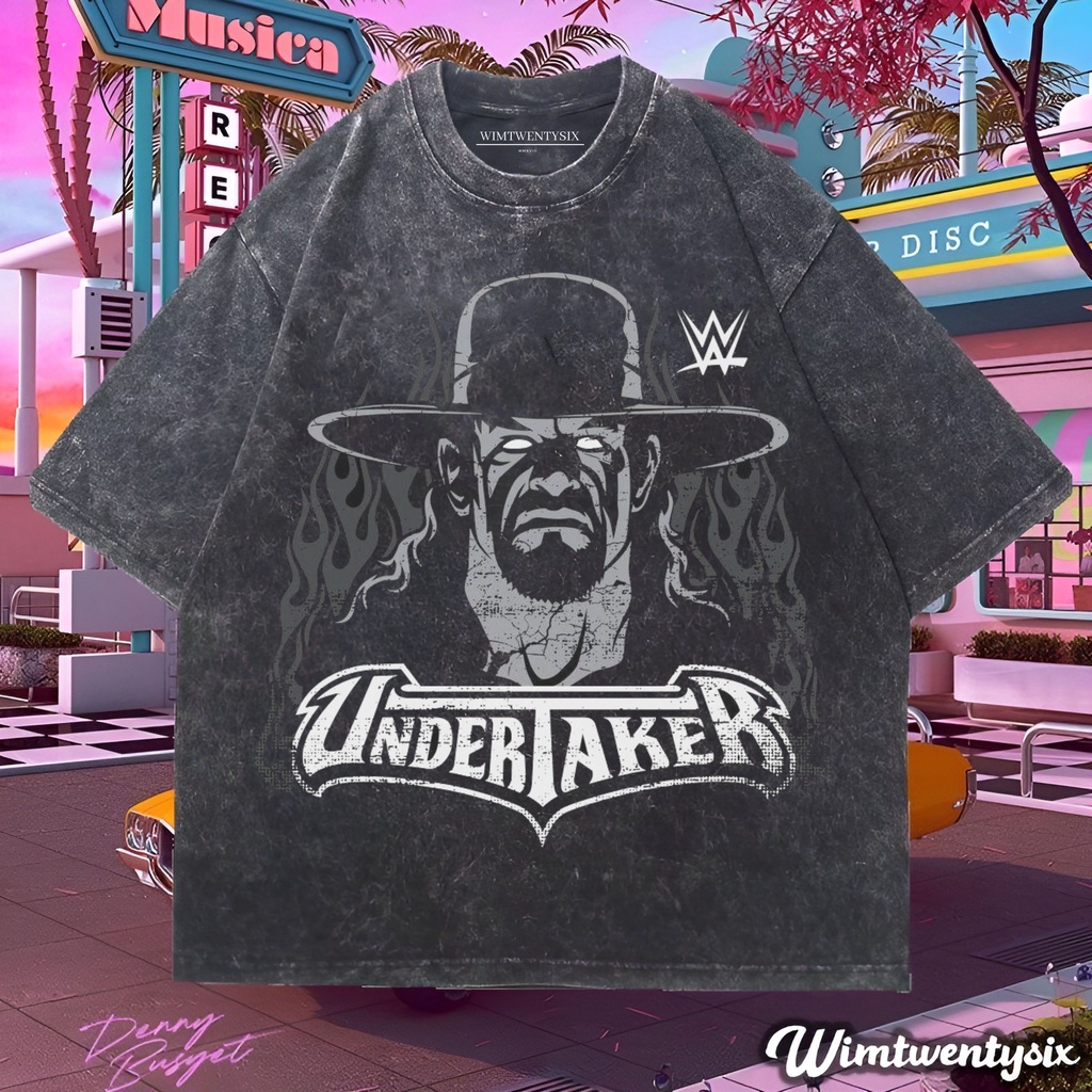 Wimtwentysix “Undertaker wwf legend” kaos oversized washing | vintage tee