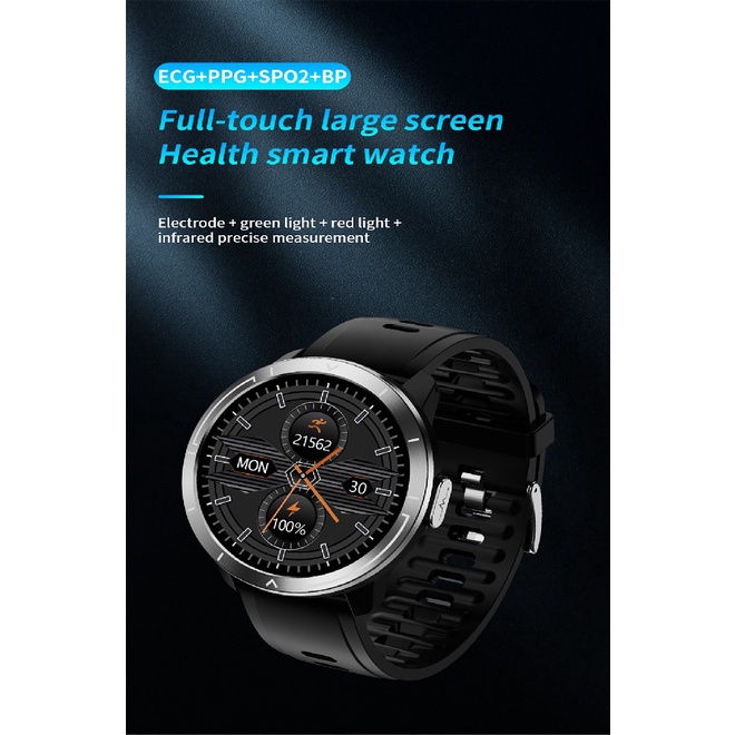 AKN88 - MAFAM M18 PLUS Smartwatch ECG PPG Real Time Sensor Waterproof IP67