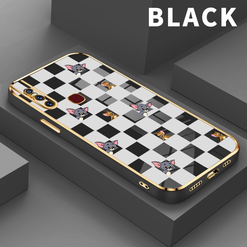 Case Casing Hp For Vivo S1 V15 Pro V19 V20 SE Y70 2020 2021 Softcase Tom and Jerry Case For Polos Pe