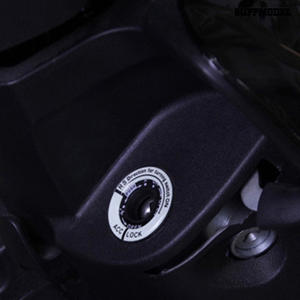 [SM Otomatis] 5Pcs Huruf Neon Kunci Kontak Penutup Lubang Kunci Mesin Ring Saklar Stiker