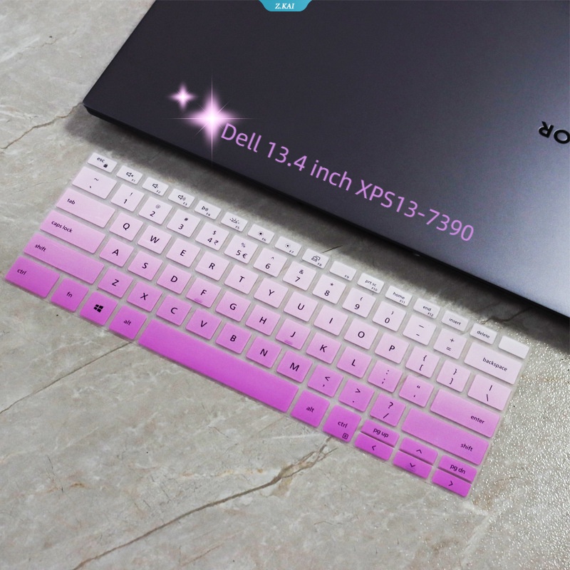 Pelindung Keyboard Laptop Model Silikon Bening Untuk Dell 13.4 Inch XPS13-7390 Waterproof Keyboard Protector [ZK]