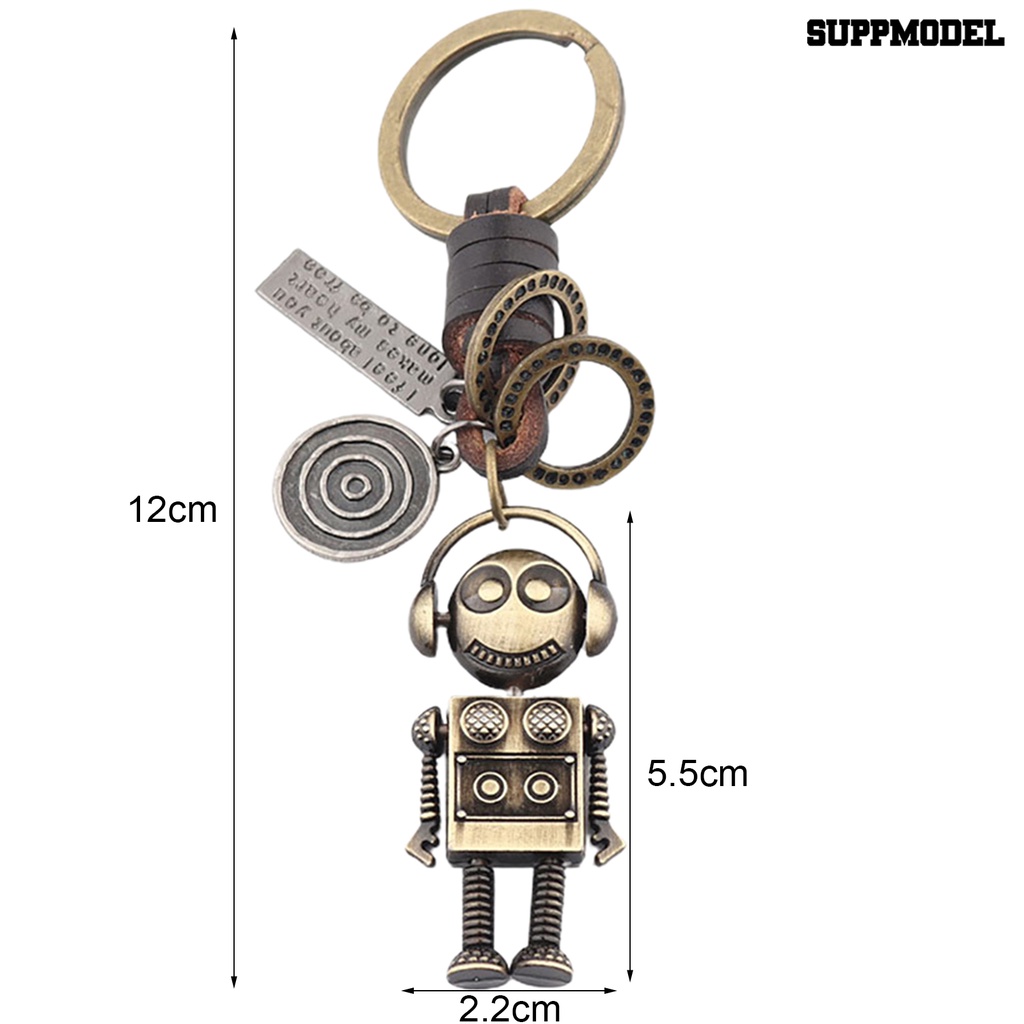 [SM Auto] Liontin Gantungan Kunci Pengerjaan Indah Robot Astronot Gaya Vintage Pribadi Retro Dekorasi Kunci Liontin Kunci Dekorasi