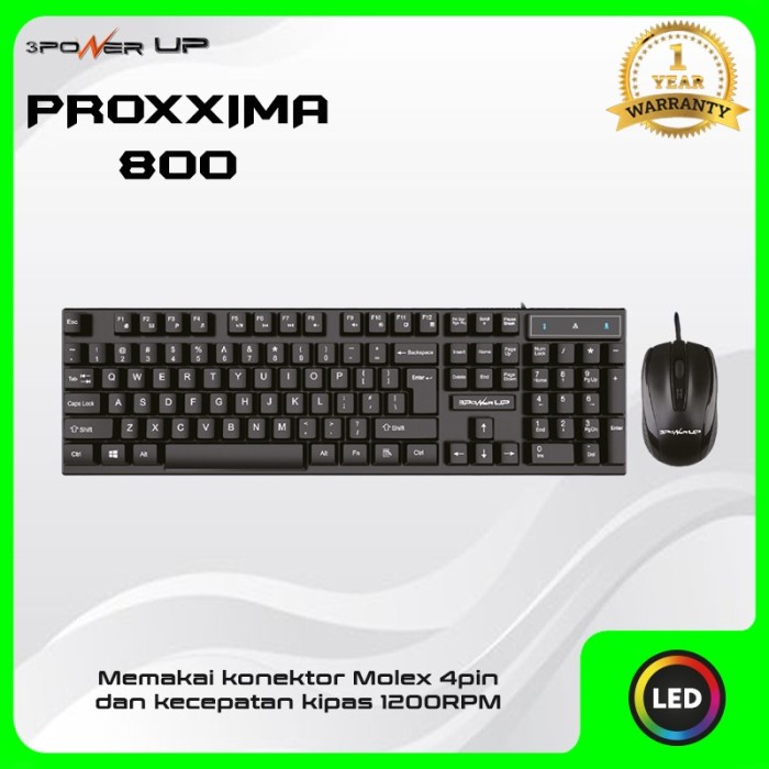 Power Up Keyboard and Mouse PROXXIMA 800