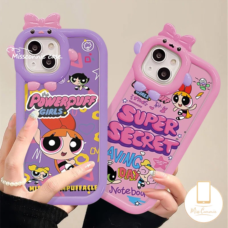 Casing Realme C35 C12 C25 C30 C25s 5 8 9i C25Y C3 C21 C31 C11 C33 9Pro+9 C15 C20 C21Y 7i 7 5s 8Pro 5i 6i C17 Kartun Gadis Super Lucu Ikatan Simpul 3D Little Monster Lens Lembut Sarung