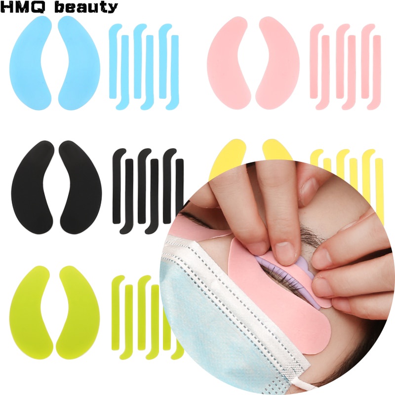 New 1pasang Eyelash Lifting Silicone Stripe Lembut lashlift Curlers Pads Ekstensi Bulu Mata Perm Pita Sticky Tape Makeup Tools