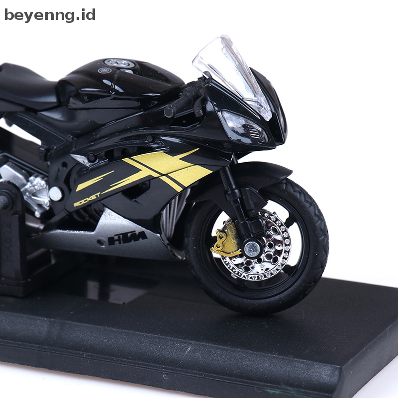 Mainan MODEL DIECAST Sepeda Motor Beyen1:18 Yamaha YZF-R6 YZF R6 Biru  Id