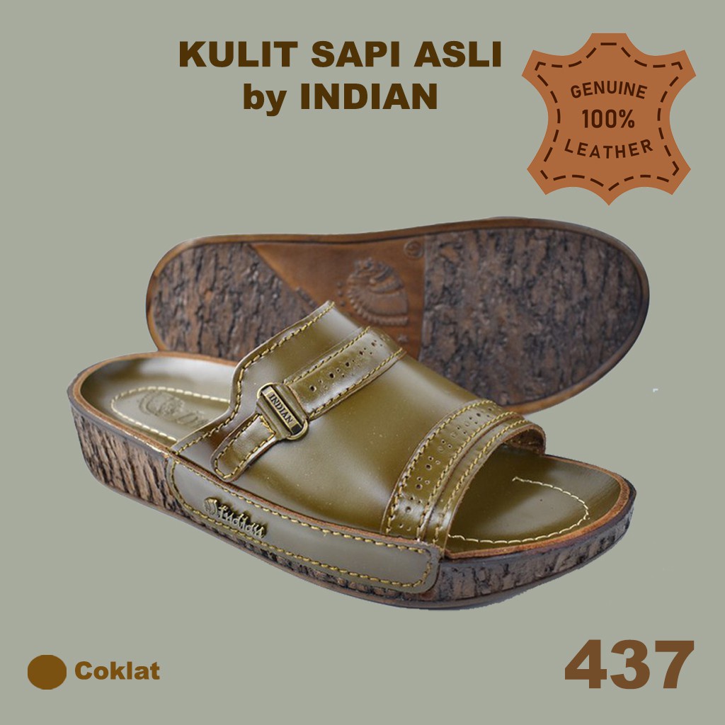 Sandal Indian 437 Original asli sandal slide pria indian