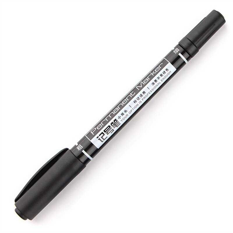 

THFS Pena Permanen Dual Head Tip Marker Pens Waterproof 6824