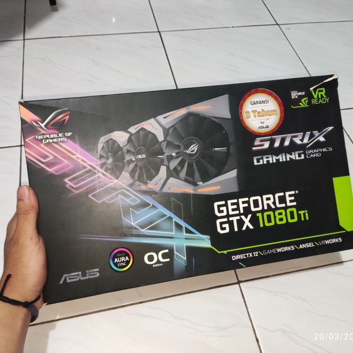Dus Box Asus Rog Strix Gtx 1080 ti fullset Driver Original