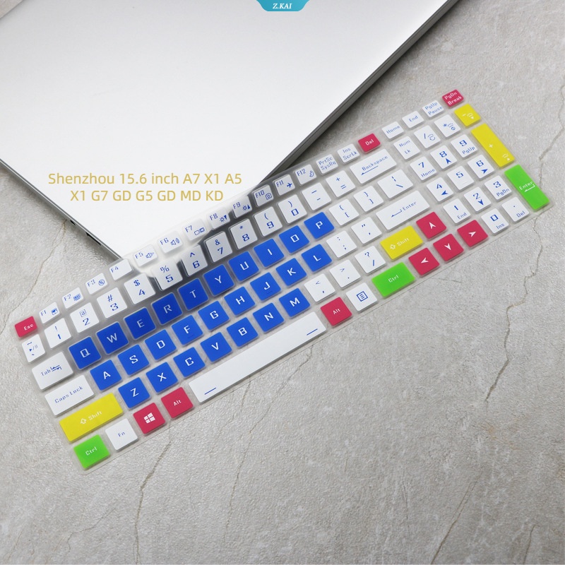 1pc Komputer Nyaman Lembut Penutup Keyboard Film Pelindung Silikon Untuk Shenzhou 15.6 Inch A7 X1 A5 X1 G7 GD G5 GD MD KD Film Keyboard Tahan Debu [ZK]