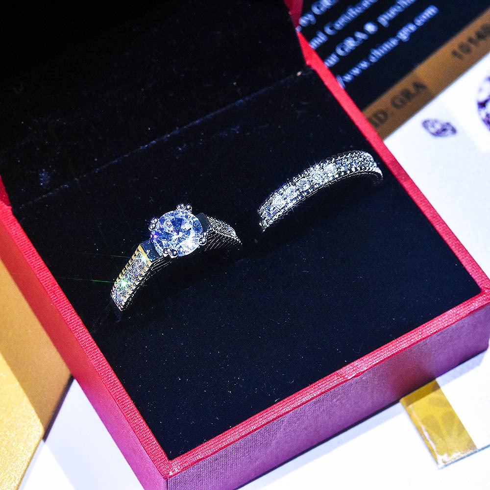 Aksesoris Perhiasan Fashion Goldkingdom Ready Stock Cincin Tunangan Ring