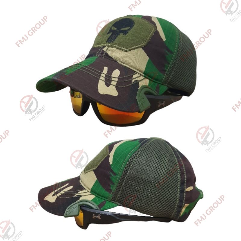 Topi Coak Tactical Punisher Premium / Topi Tactical Punisher Baseball Cap / Topi Baseball Coak Punisher - Loreng Malvinas