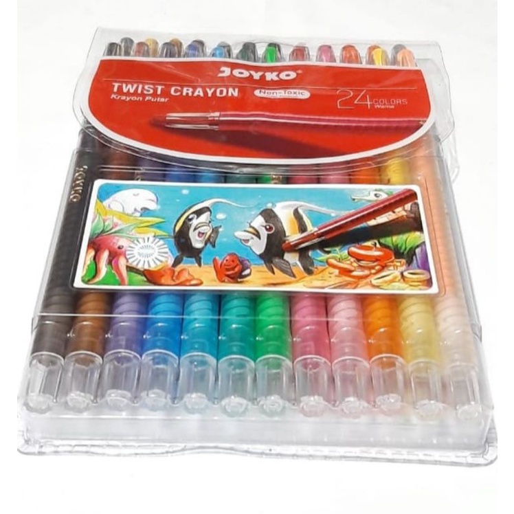 

OIL PASTEL / CRAYON / KRAYON PUTAR PANJANG MURAH ISI 12 WARNA MERK JOYKO 2