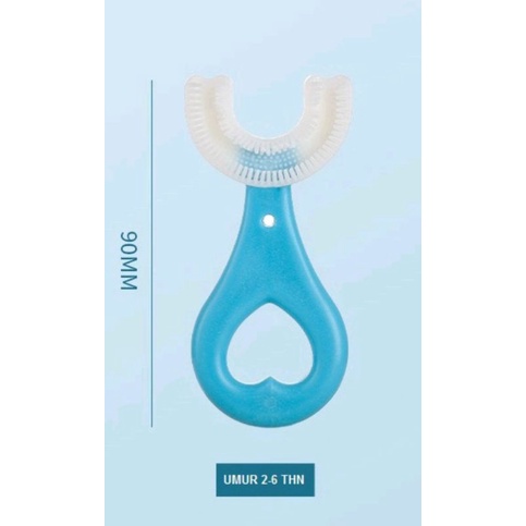 Sikat Gigi Anak Silikon 360 ° Bahan Silikon Sikat Gigi Anak Bentuk U Bahan Silikon / Training Toothbrush / Tooth Brush Baby Silicon type U 360° Sikat Gigi Anak Sikat