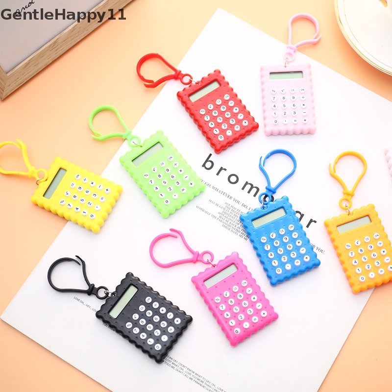 Gentlehappy Student Mini Electronic Calculator Biskuit Bentuk Sekolah Kantor Kalkulator Mini id