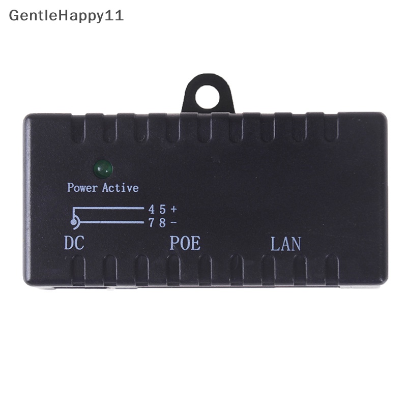 Gentlehappy Passive POE injector Untuk IP Kamera VoIP Telepon Netwrok AP device 12V - 48V id