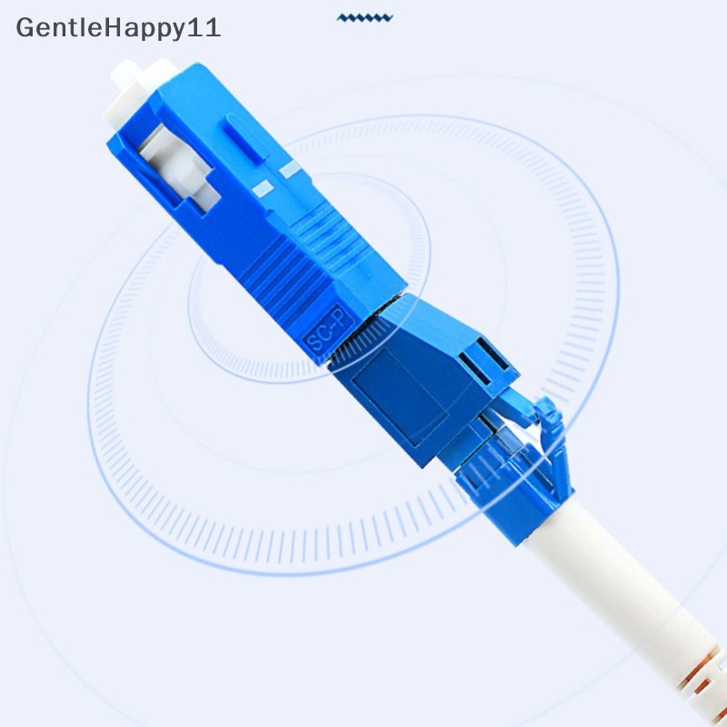 Gentlehappy SC Male To LC Female Single Mode Konverter Adapter Fiber Optik Hybrid id