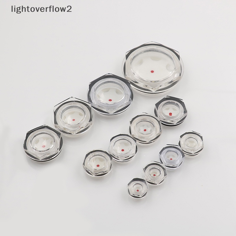 [lightoverflow2] 16mm-60mm dia male thread air or oil level sight glass [ID]