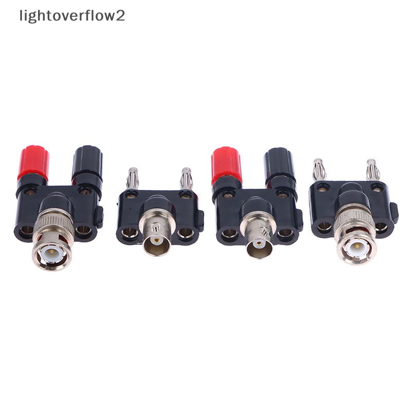 [lightoverflow2] 1pcs BNC Banana Male Female Jack Konektor Coaxial BNC Tee Tipe 3Way Splitter [ID]