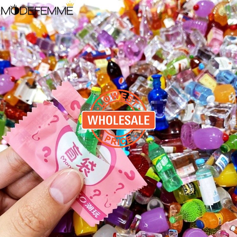 [Harga Grosir] 1pcsimulation Animal Blind Box Surprise Tide Play Fake Candy Diy Resin Small Blind Bag Supermarket Botol Kecil Mini Makanan Bermain Mainan Anak Hadiah Ulang Tahun