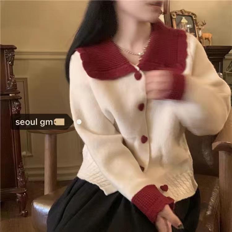 IMPORT HA-RI WOMAN KNIT SWEATER TOP KOREAN STYLE WINTER AUTUMN SPRING OUTFIT BAJU RAJUT WANITA LENGAN PANJANG MUSIM SEMI