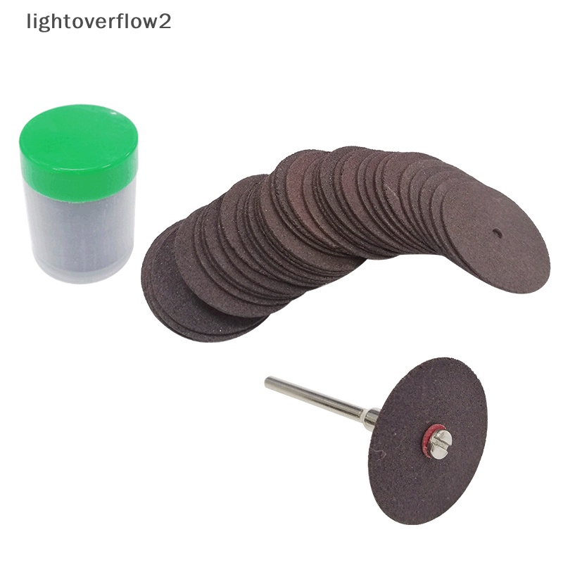 [lightoverflow2] 36pcs Aksesoris Dremel 24mm Cutg Disc Reinforced Cutg Wheel Rotary Saw [ID]