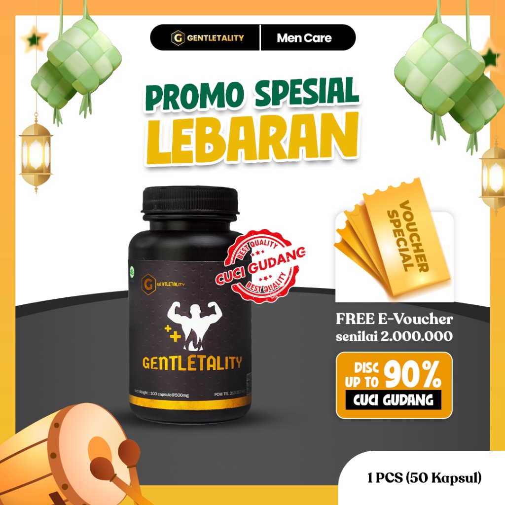 New-Gentletality ( Paket Strong ) - Suplemen Herbal Pria Dewasa Terbaik