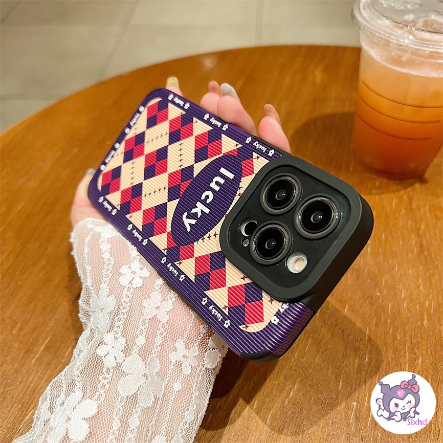 IPHONE Berlian Biru Mode Sederhana Kompatibel Untuk Iphone14 13 12 11 Pro Max SE 2020 X Xr Xs Max8 7 Plus Perlindungan Shockproof Phone Case Soft Silicon Cover XJJJJ