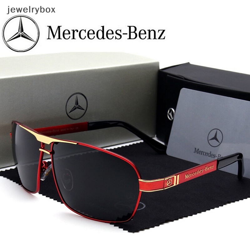 [jewelrybox] Mercedes Benz Kacamata Hitam Fashion Pria Polarized Mirror Classic Metal Eyeglasses Boutique