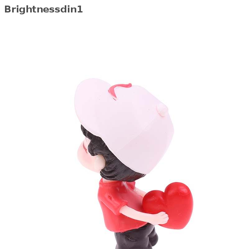 [Brightnessdin1] Pasangan Anime Untuk Mobil Ornamen Model Lucu Kiss Balon Gambar Auto Dekorasi Butik