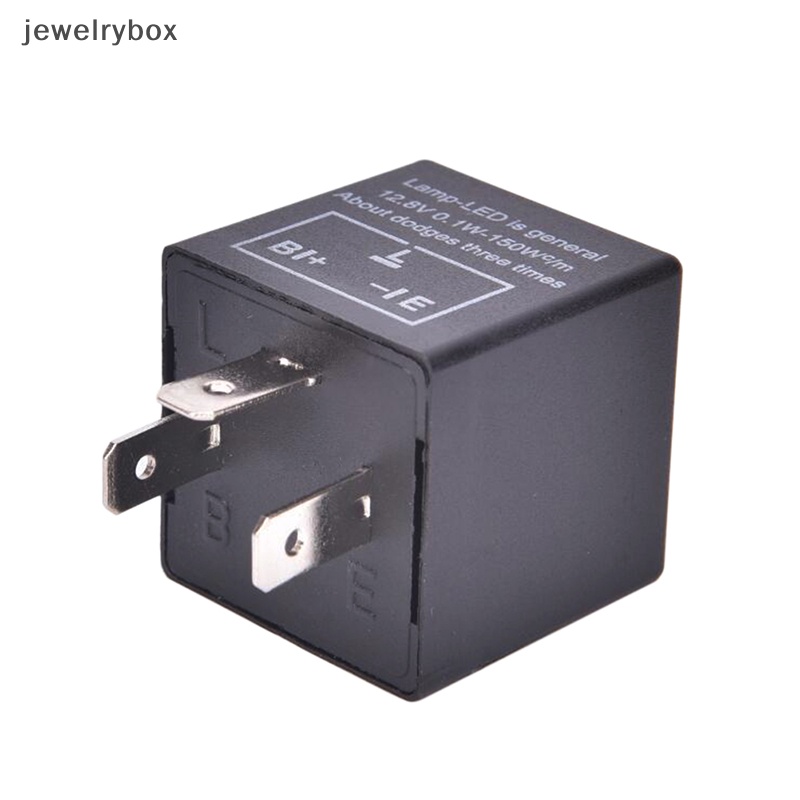 [jewelrybox] 12v 3-Pin LED Adjustable Car Flasher Flash Relay Untuk Lampu Sein CF13 Butik