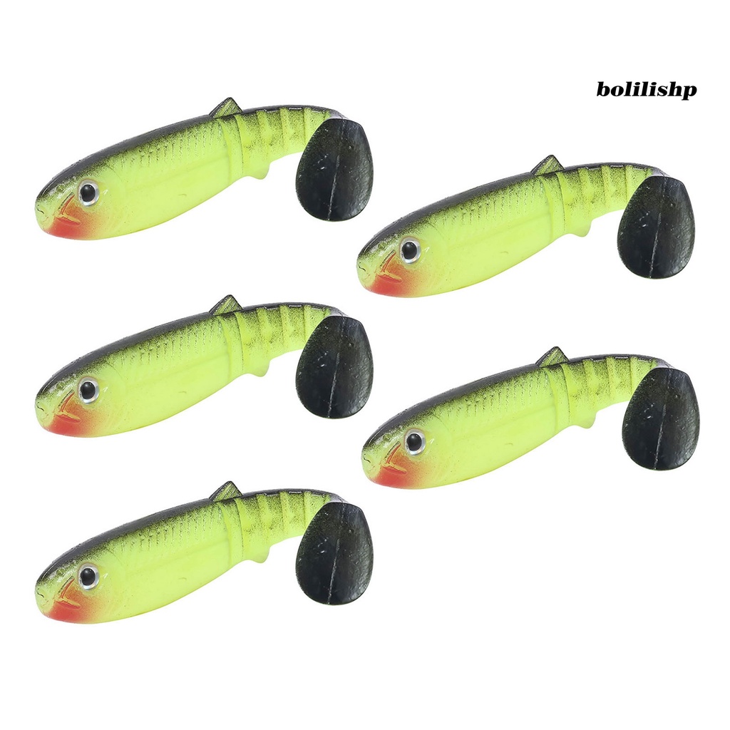 Bo-5pcs 9cm/5.8g Umpan Pancing Menggoda 3D Simulasi Fisheye Simulasi Realistis Angling Laut Memancing Umpan Lembut Memancing Luar Ruangan