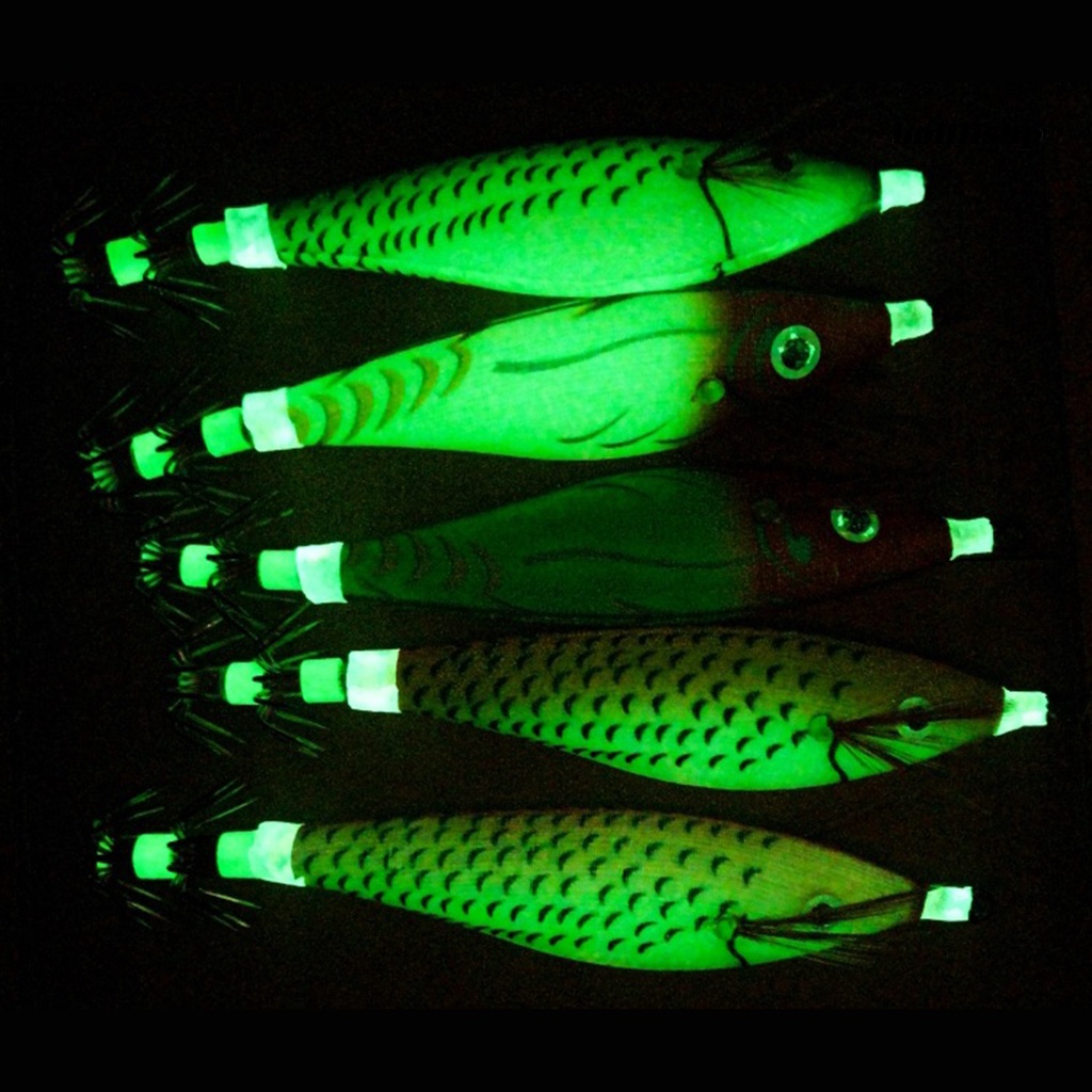 Bo-14pcs/box Umpan Buatan Fleksibilitas Tinggi Kerajinan Halus Fishing Tackle Luminous Bait Squid Hook Untuk Memancing Di Laut